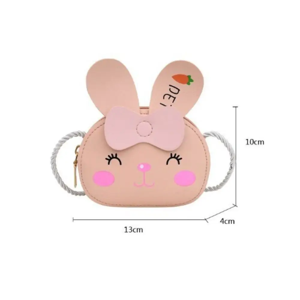 Cute Cartoon Children Crossbody Bags Small Animals PU Leather Shoulder Bag Small Coin Purse Handbag Mini Messenger Bag