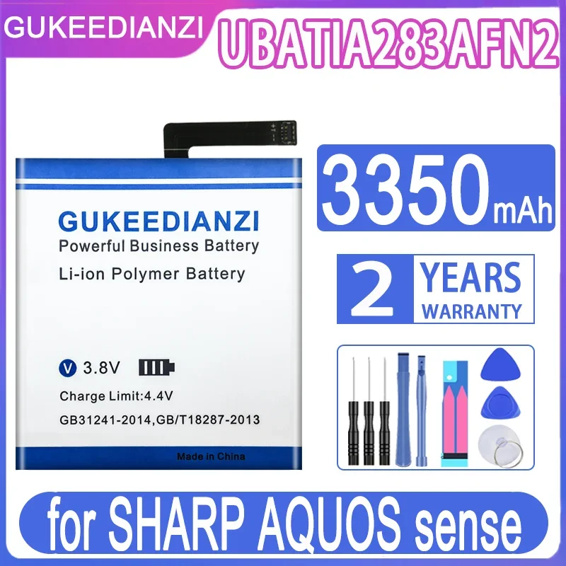 

GUKEEDIANZI UBATIA283AFN2 Battery For SHARP AQUOS Sense Batteries 3350mAh + Free Tools