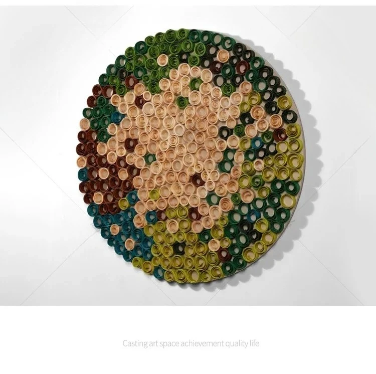 

Abstract Creative Handmade Artistic Living Room Decorative Painting Hallway Corridor Painting Three-Dimensional Mural