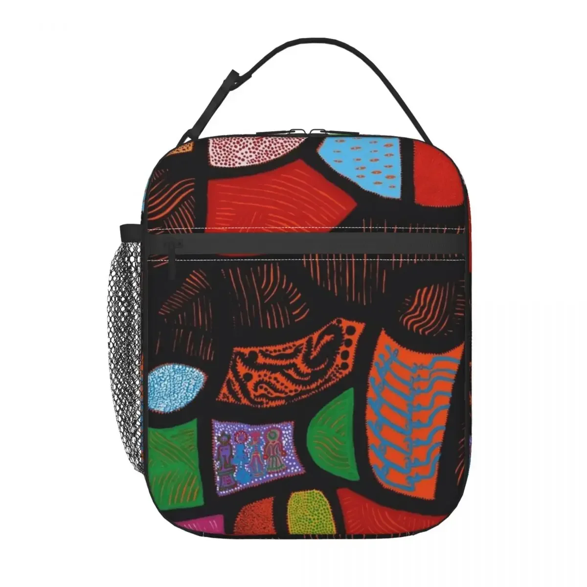 Yayoi Kusama-Sacos de Almoço Isolados para Homens e Mulheres, Recipiente Térmico, Alta Capacidade, Tote, Lancheira para Trabalho, Piquenique