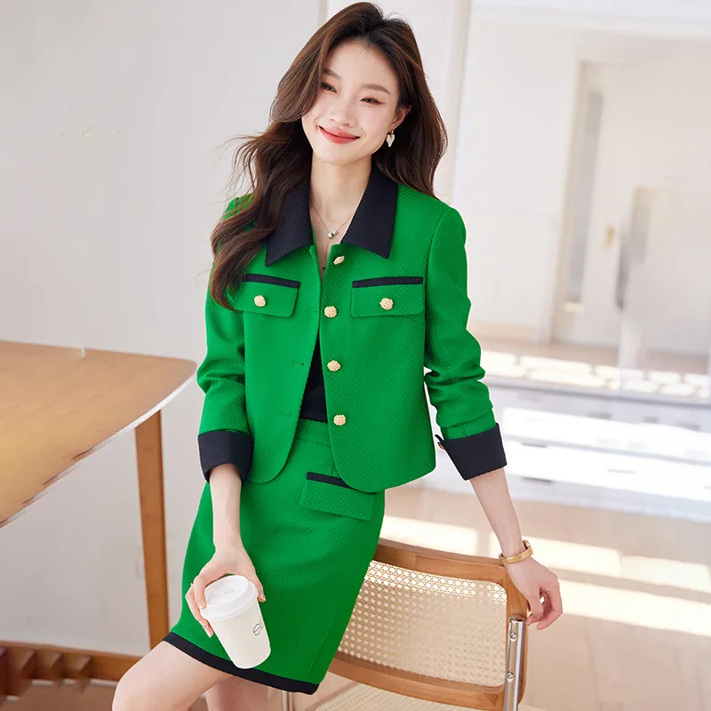 

Newest 2024 Spring Summer Formal Elegant Professional Business Suits for Women Office Work Wear Career Interview Blazers Set