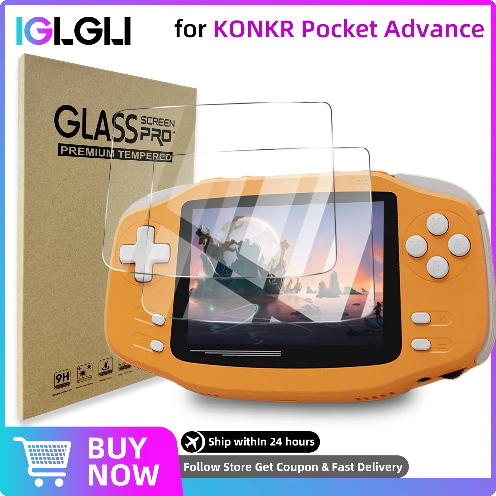 9H Panzerglas für Konkr Pocket Advance Displayschutzfolie, HD Anti-Kratz-Schutzfolie für Konkr Pocket Advance Zubehör – Detail 1