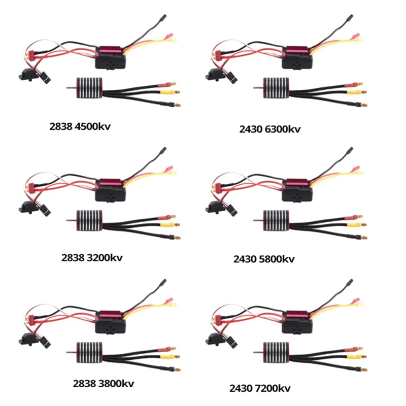 

Водонепроницаемый бесщеточный двигатель с комбинированным комплектом 35A ESC для 1/8 1/10 1/12 RC Crawler Car Truck