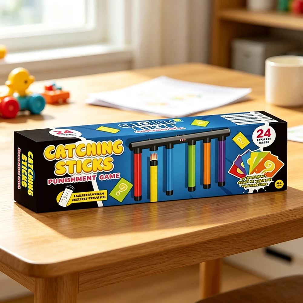 Drop-Stick Game With Remote Catching Sticks Game Reaction-Training Toy Educational Parent-Child Family Party Toy