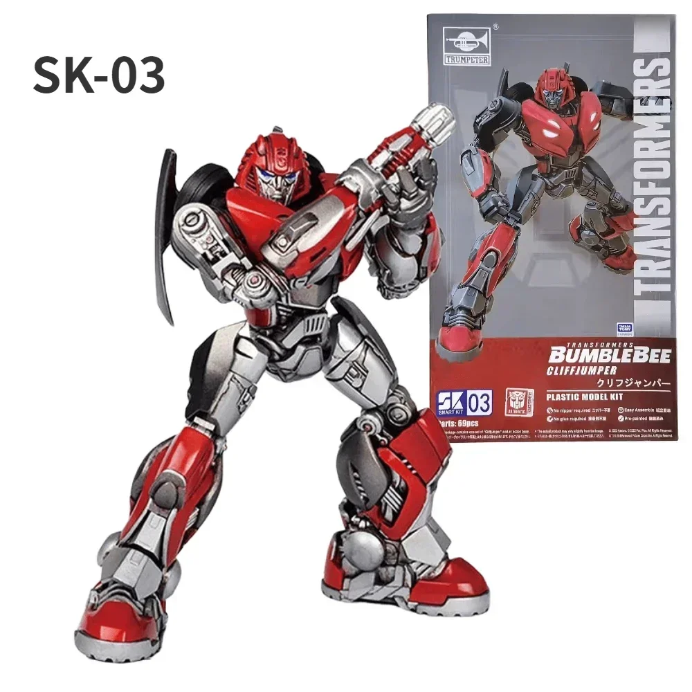 In Stock Trumpeter Smart Kit SK03 CliffJumper Glue-free Assembly Model Car Robot Movable Dolls Gifts