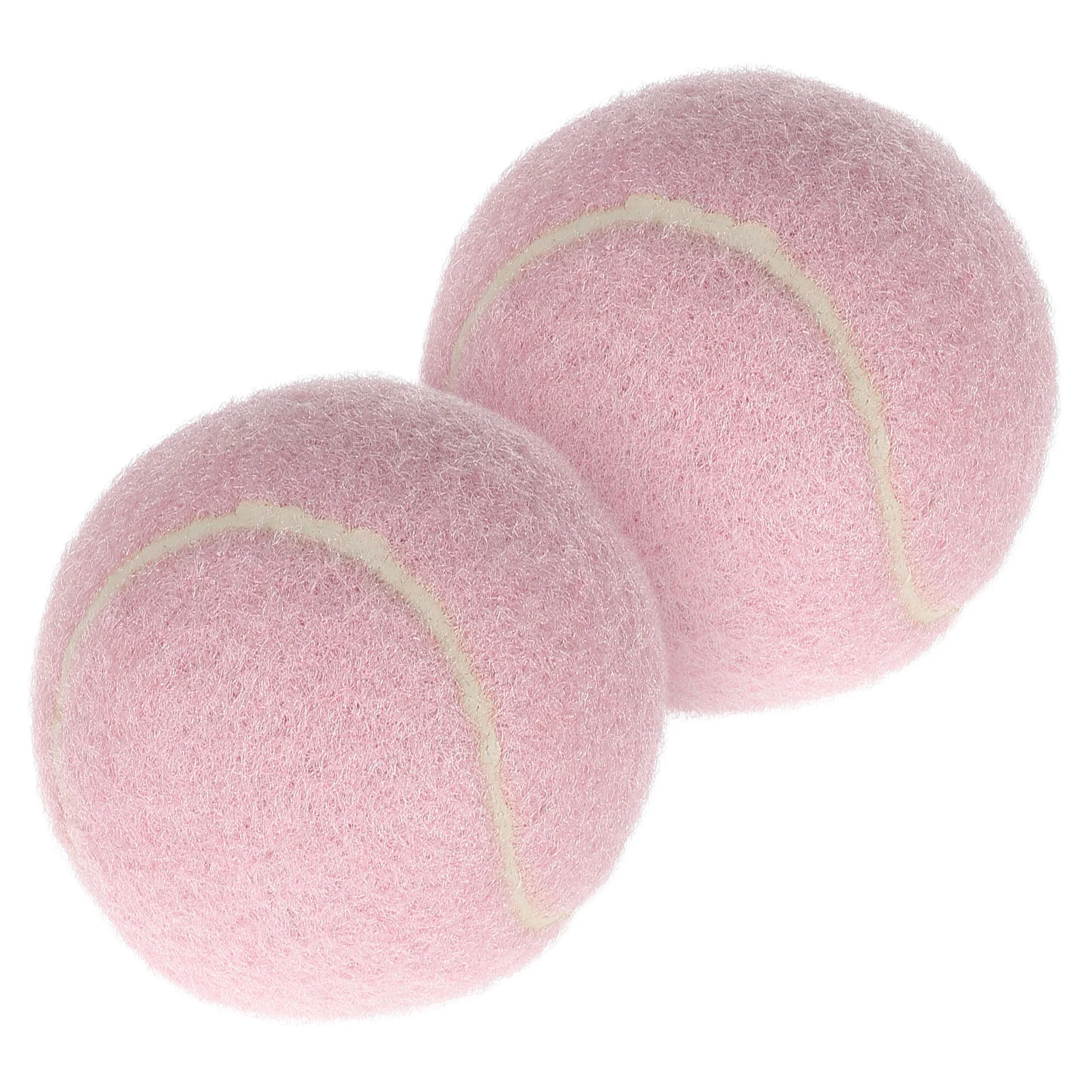 2 Pcs Tennis Toys for Player Playground Ball Beginner Practice Small Badminton Rubber Playing Balls