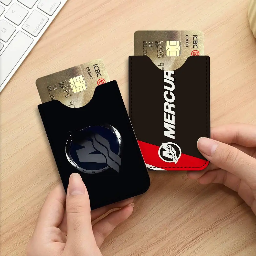M-MercuryS Racing PU Leather Slim Credit Card ID Card Organizer Portable Business Card Case for Daily Outdoor Carry