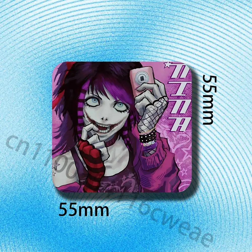 C-Creepypasta Killer Nina Fridge Magnets Refrigerator Card Kitchen Metal Icebox Cabinet Magnetic Cards