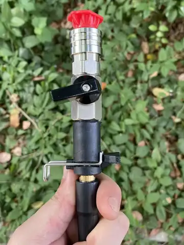 High Pressure Wash Ball Valve Kit 1/4" Quick Connector For Karcher Lavor Stihl Nilfisk Hose Direct Connect Switch On/off