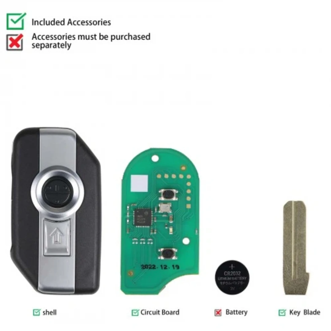 For XSBM90GL  XHORSE Motorcycle XM38 Smart Card Key With Shell Without LOGO