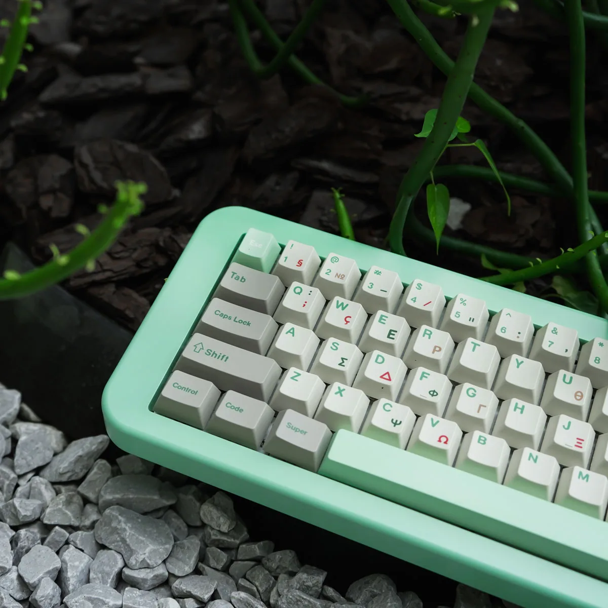

Retro Green Greek Theme Keycaps Set PBT Cherry Profile 147keys Custom Original Handmade Keycaps for Mechanical Keyboard Gift