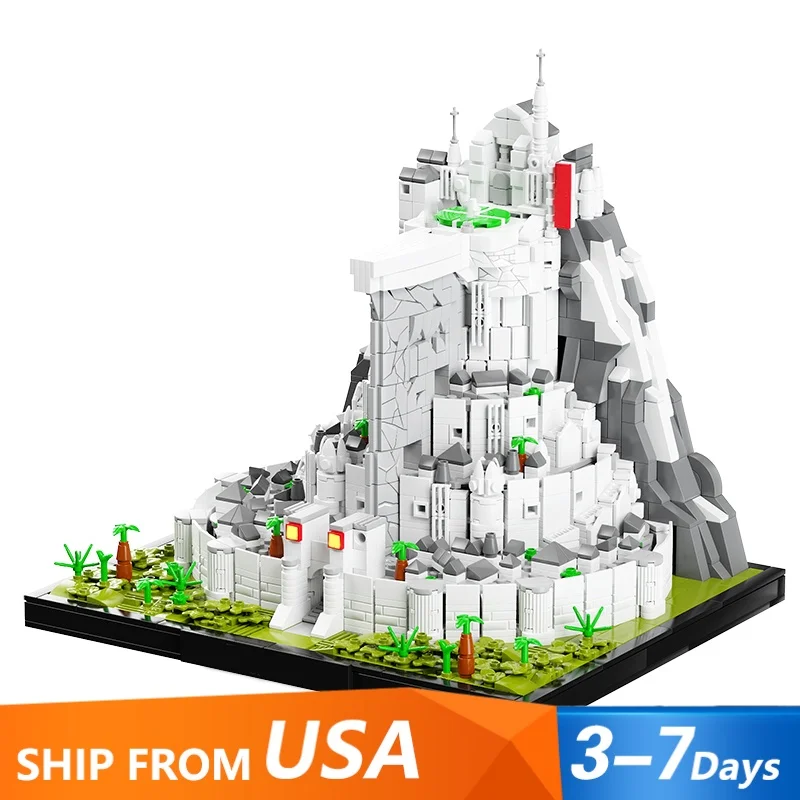 2211 قطعة فيلم Baicheng القرون الوسطى القلعة بناء مجموعة مدينة العمارة وحدات بنة التجمع أطقم منمذجة لتقوم بها بنفسك لعبة هدية