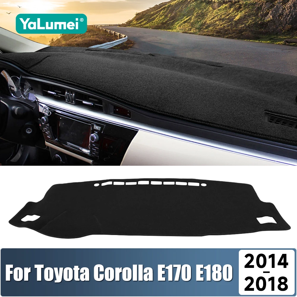 

For Toyota Corolla E180 2014 2015 2016 2017 2018 Car Dashboard Mat Sun Shade Non-Slip Pad Cover Anti-UV Carpet Accessories