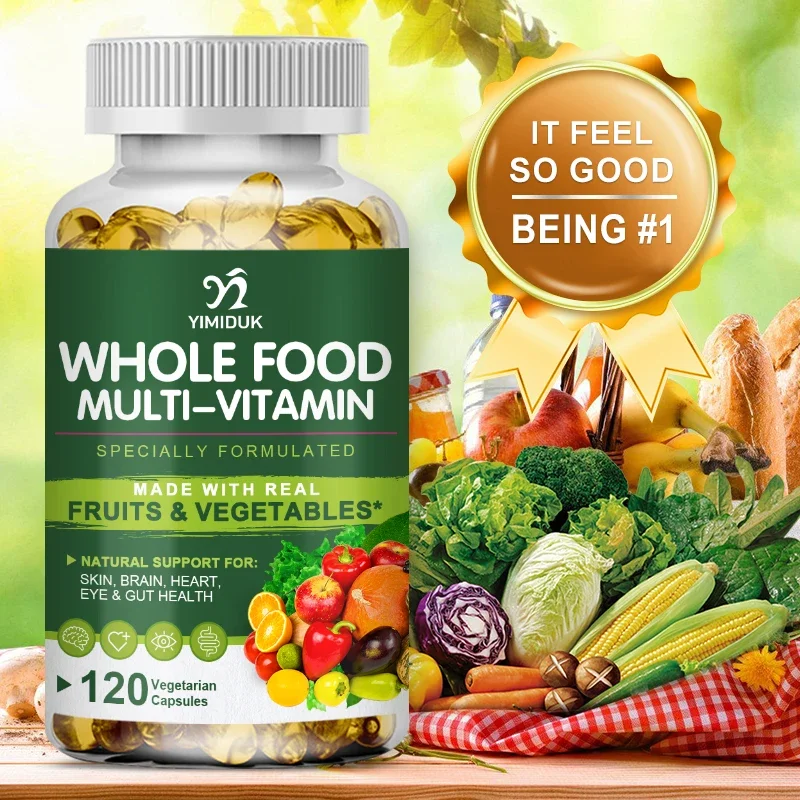 Fruit & Vegetable Complex Capsules Rich In Multivitamins & Dietary Fiber Whole Foods Superfoods Boost Immunity