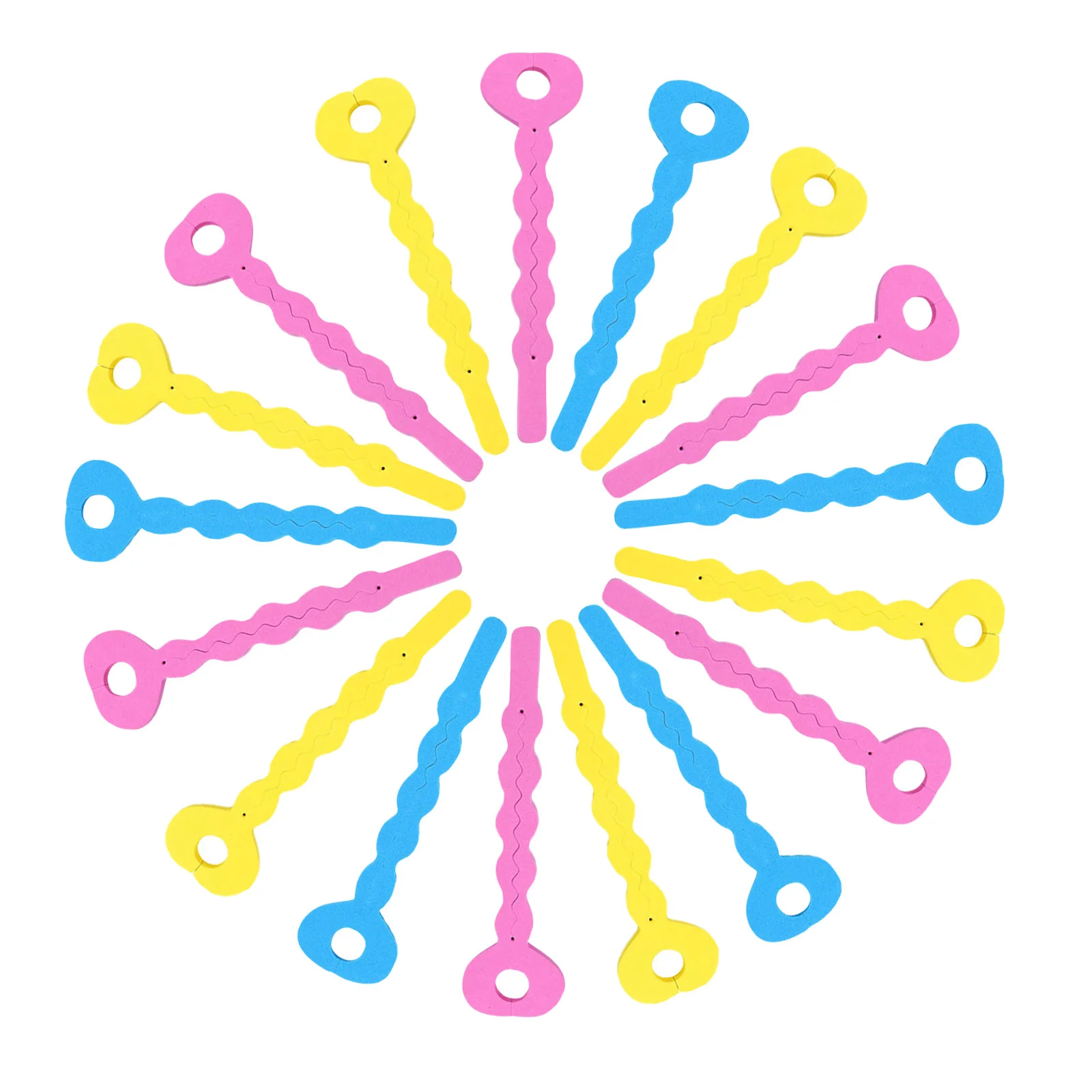 24 szt. Gąbkowych wałków do włosów, lekkie, przenośne, mały rozmiar, lekko podgrzewane suszarką do trwałych, mocnych fal, wałki do włosów.