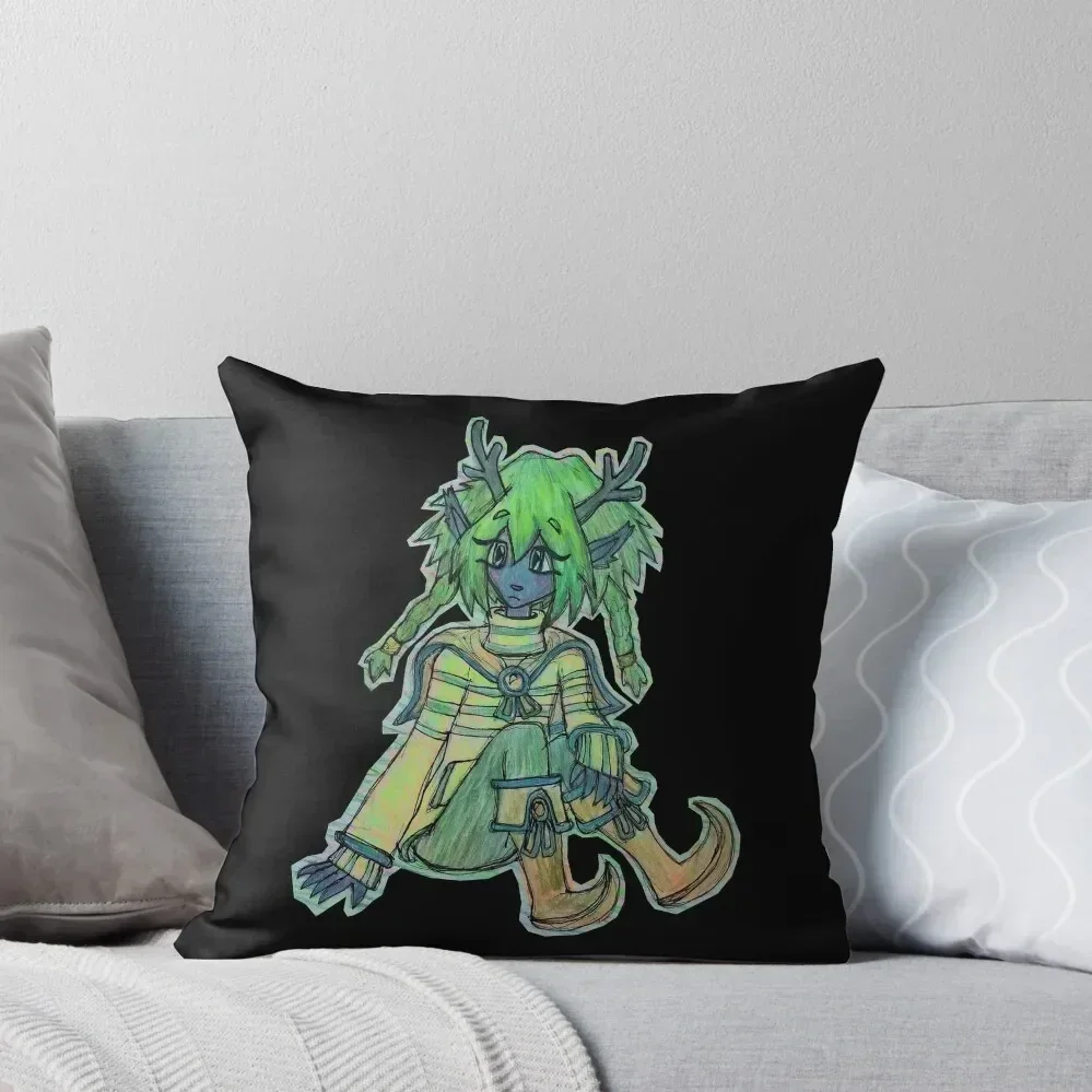 Leaf The Forest Faun Boy Throw Pillow Sofa Cushions Cover anime girl Pillow Decor pillow