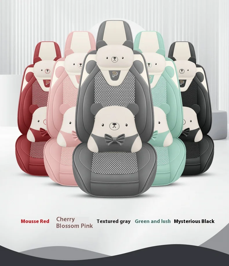 Fünfsitzige Autositzbezüge, Cartoon-Serie, Trendige Sitzbezüge, Universelle Sitzbezüge, Geeignet für die meisten Fahrzeuge – Detail 10