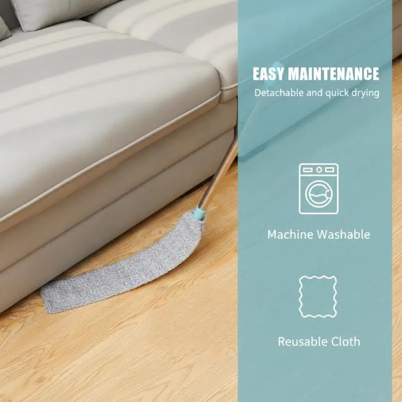 [J] Gap Dust Cleaning Mop With Flexible Design And Strong Dust Absorption Perfect For Under Bed Sofa Home Daily Cleaning