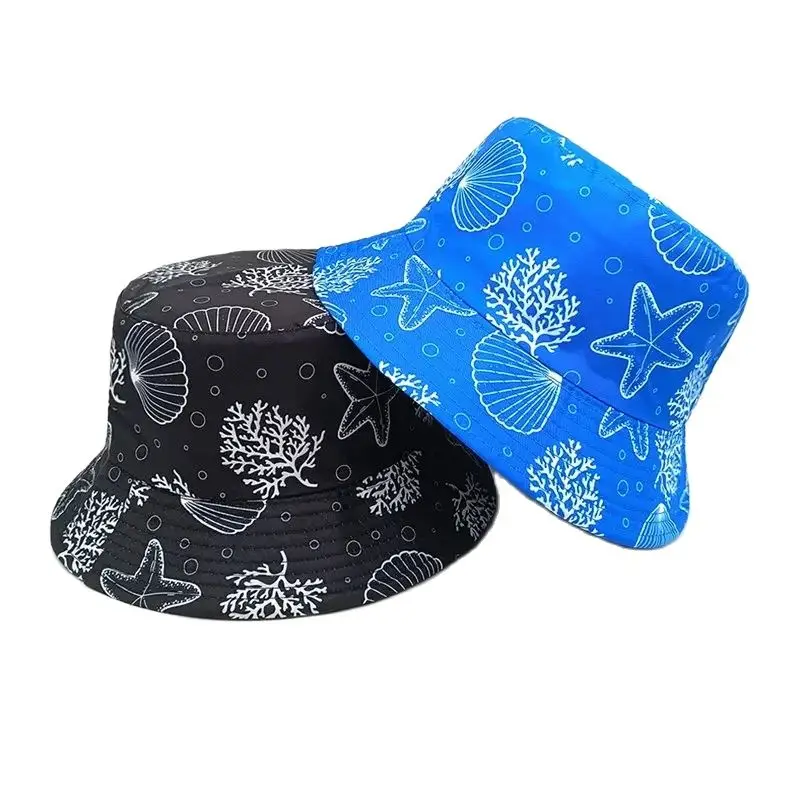 

Four Seasons Polyester Cartoon animal Print Bucket Hat Fisherman Hat Outdoor Travel Sun Cap For Men And Women 02