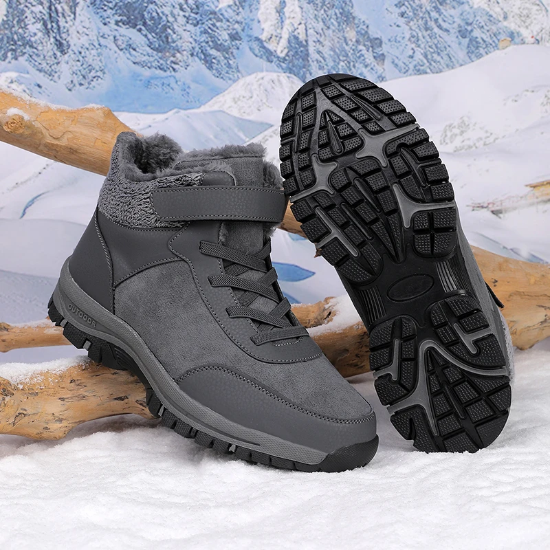 

Winter Boots for Men Women Non-slip Waterproof Snow Boots Plush Warm Outdoor Hiking Shoes Fashion Unisex Casual Walking Sneakers