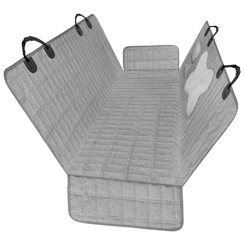 

Wholesale Heavy Duty 600D Oxford Dog Hammock Scratch-Proof Non-Slip Waterproof Portable Back Seat Cover for SUV Truck for Pets