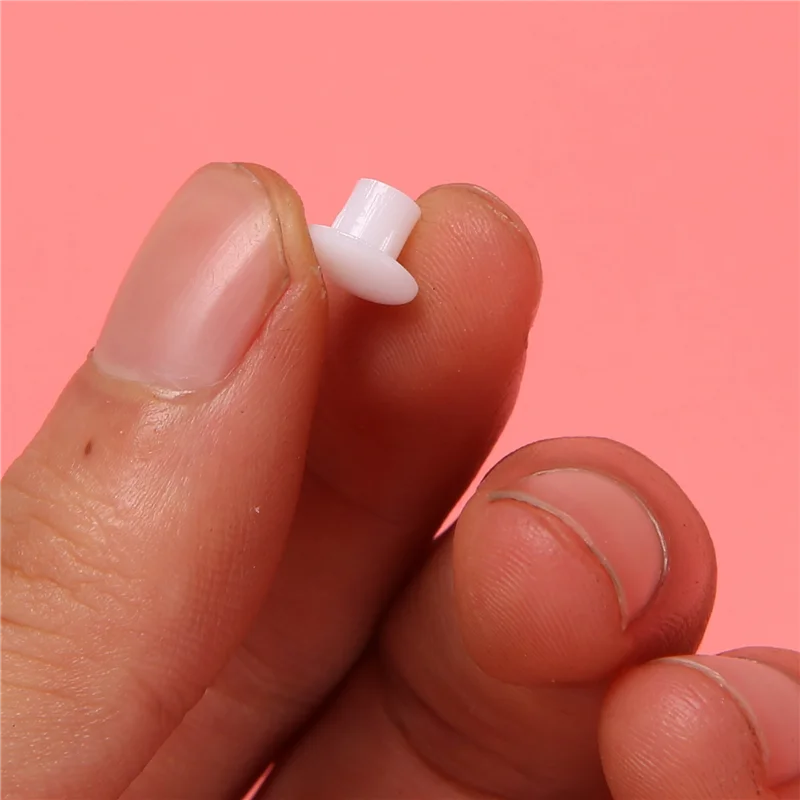 

ABJI-пластиковая круглая крышка с винтовой крышкой, белая, 500 шт., для отверстия диаметром 5 мм