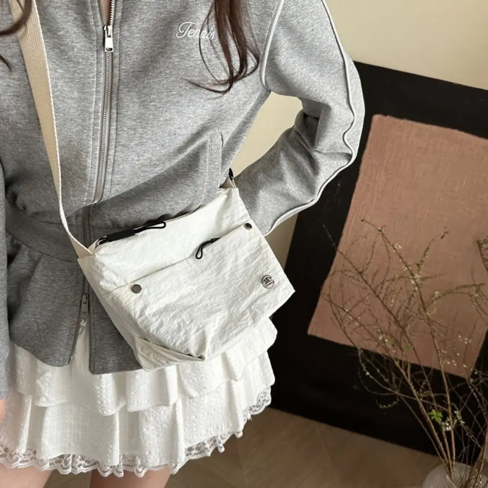 

Fashion Quick-dry Nylon Shoulder Bag Harajuku Portable Men Crossbody Bag Coin Pouch Sports Mobile Phone Pack Male