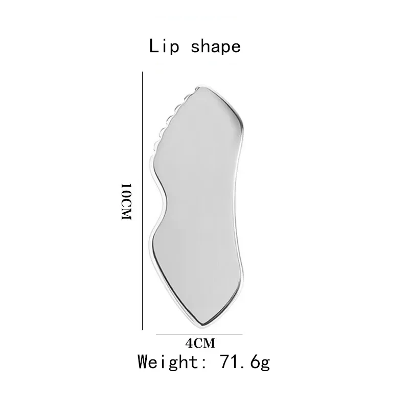 Edelstahl Gua Sha Schaber Massagegerät für Gesicht, Hals und Körper, Guasha Massage-Tool, Gesichtspflege, Guasha Board, Gesichtsmassagegerät