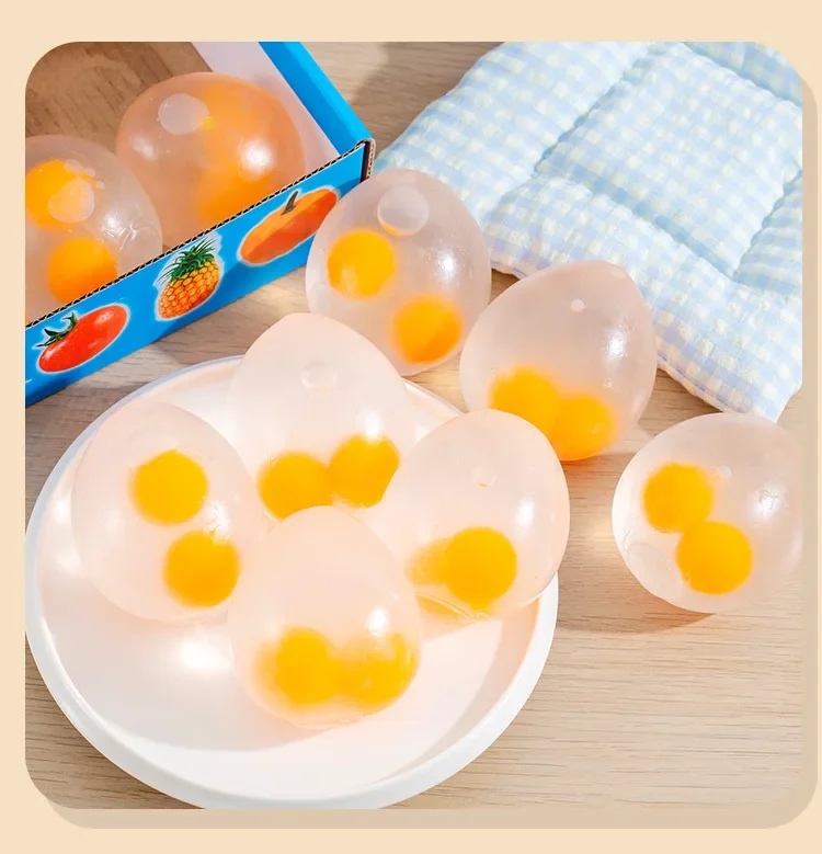 5 pièces simulent l'œuf jeu pour enfants jouets à presser jouets anti-stress et outils de soulagement du stress formation de rééducation balle d'aération