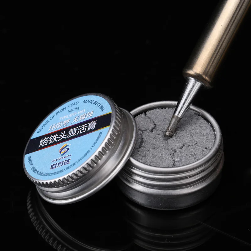 Electrical Soldering Iron Tip Refresher Solder Cream Clean Paste for Oxide Solder Iron Tip Head Resurrection