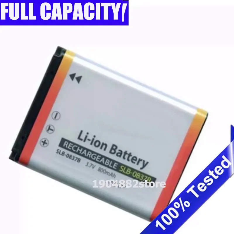 SLB-0837B SLB-0837(B) SLB0837B Camera Battery For Samsung Digimax I6 PMP L50 L60 L80 i70 i70S L700 L700S L73 NV3 NV5 NV7