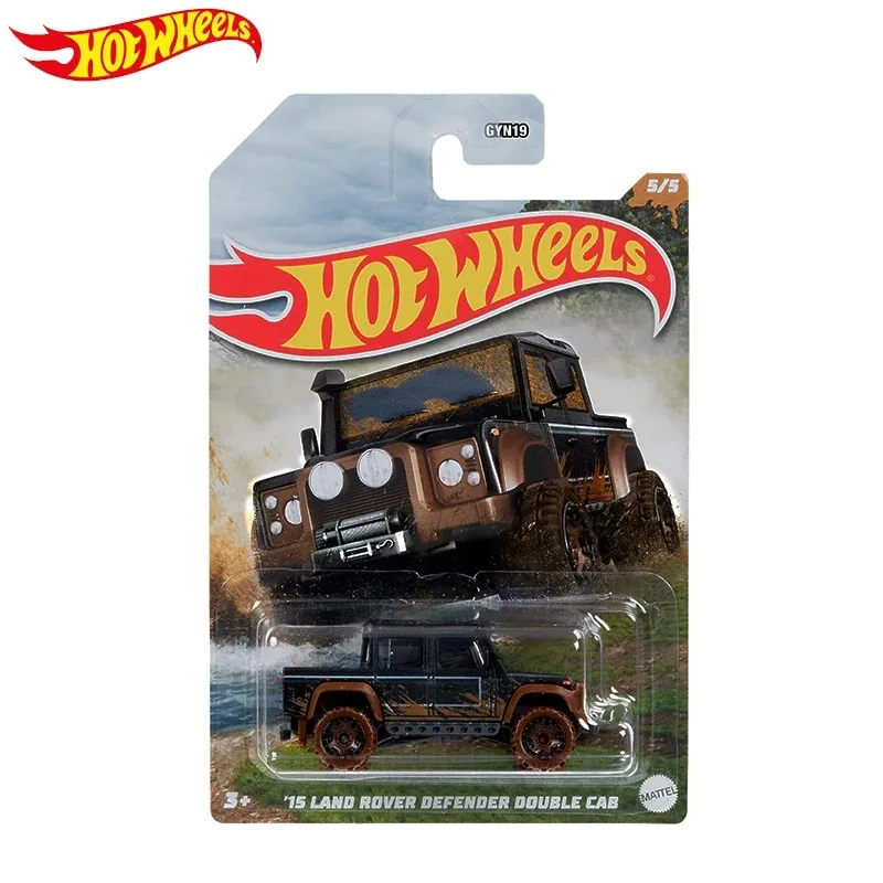 Original Hot Wheels 1/64 15 LAND ROVER DEFENDER DOUBLE CAB Diecast Alloy Model Carro Children  Gift