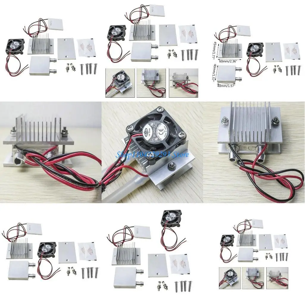 

Y2GD TEC1-12706 Thermoelectric Cooler Peltier Water Cooler Cooling System 60W DIY