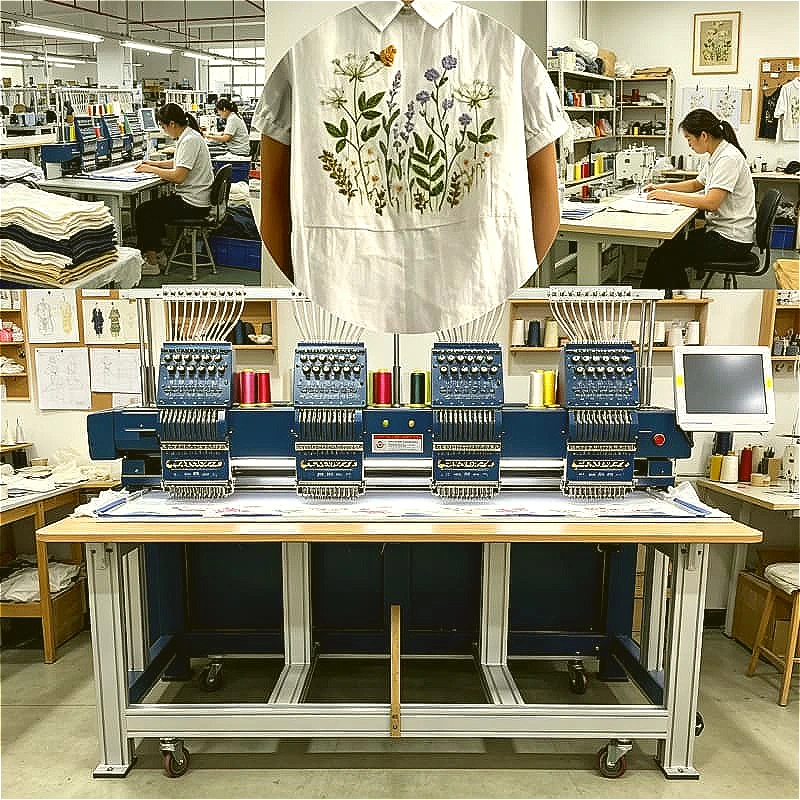 Single Head Embroidery Machine 12 Needle 12 Color Computerized Flat Cap Dual Use Customized For Business Starter Uniform Shop