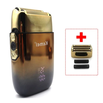 Kemei TX10 เครื่องโกนหนวดไฟฟ้าผมเคราชาร์จฟอยล์มีดโกนสําหรับผู้ชายหัวล้านหัวโกนสําหรับชายเครื่อง