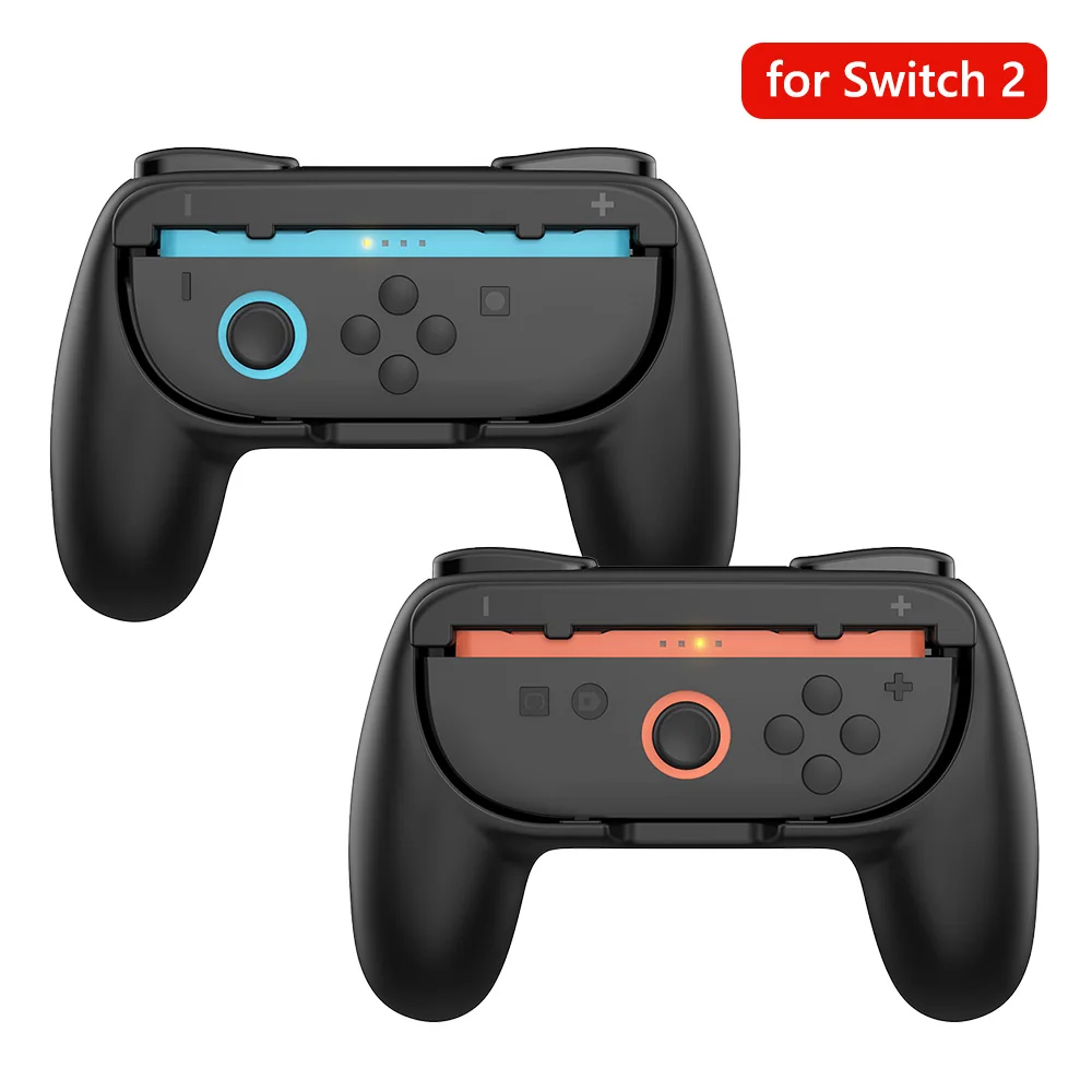 Empuñadura para Nintendo Switch 2, accesorios JoyCon, Joy con 2, controlador izquierdo y derecho, soporte de mano para Joystick, 2 uds.