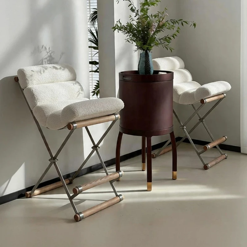 Outdoor Nordic Bar Chair Living Room Elegant Minimalist Dining Room Bar Chair Relaxing Sillas Para Barra Alta Home Furniture