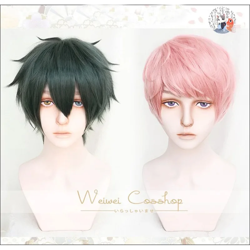 

Didi 2025 2025 hhhEnsemble Stars Косплей Мика Кагехира Шу Ицуки Парики Короткие Зеленые Розовые Синтетические Волосы Термостойкие Хэллоуин