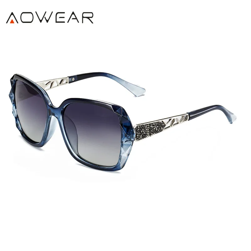 AOWEAR Vintage Rosa Spiegel Sonnenbrille Frauen Polarisierte Quadratische Gradienten Sonnenbrille für Damen Klare Übergroße Lunette De Soleil – Detail 9
