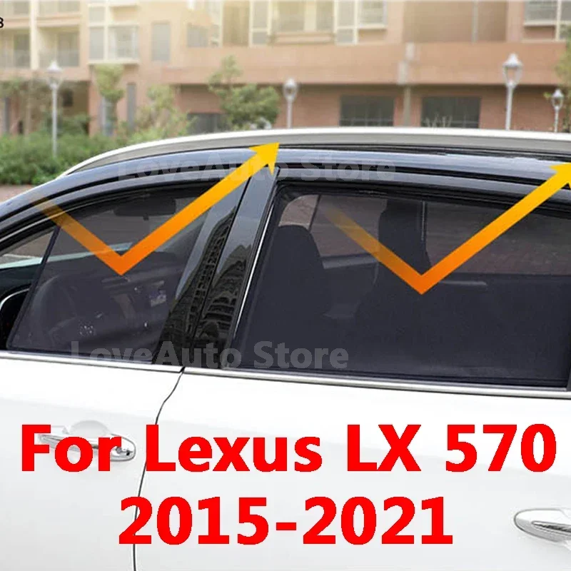 

For Lexus LX 570 LX570 2015-2021 Car Magnet Sunshade Protection Back Front Rear Window SunShade Visor Protector Accessories