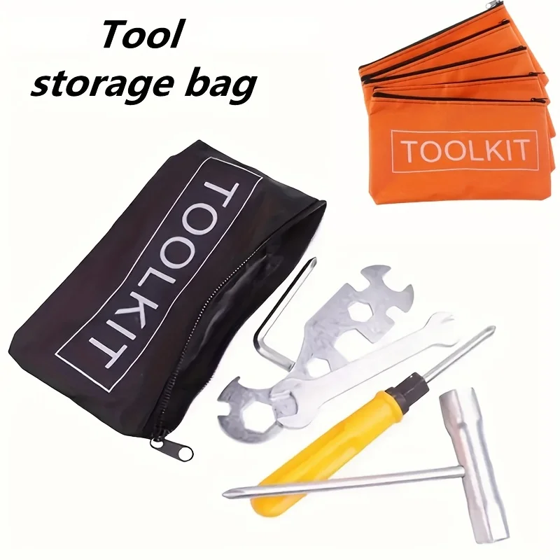 Portable Oxford Fabric Tool Storage Pouch Zipper Hardware Organizer Bag TOOLKIT Printed Small Parts Screwdriver Storage Carry Ba