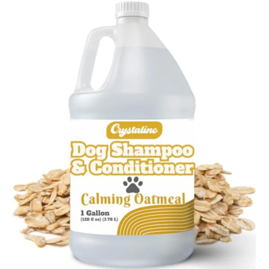 

Shampoo for Dogs - 1 Gallon Dog Shampoo Champu para Perros and Conditioner Concentrate Professional Grooming - 1 Gallon Sensiti