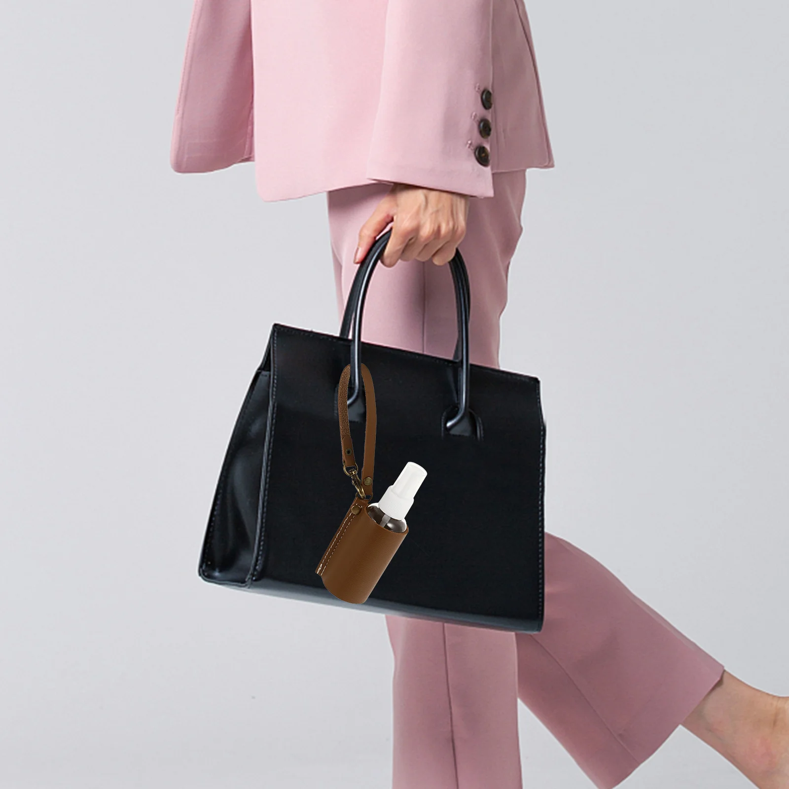 

3Sets Portable Bottle with Case Lightweight Spray Container Key Ring for Essential Oil Multi-Use Travel Accessory Set