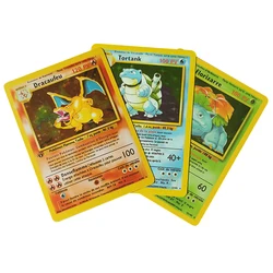 88X63Mm PTCG 25Th Diy Self Made French First Edition Pikachu Charizard Venusaur Flash Card Anime Collection Cards Gift Toys