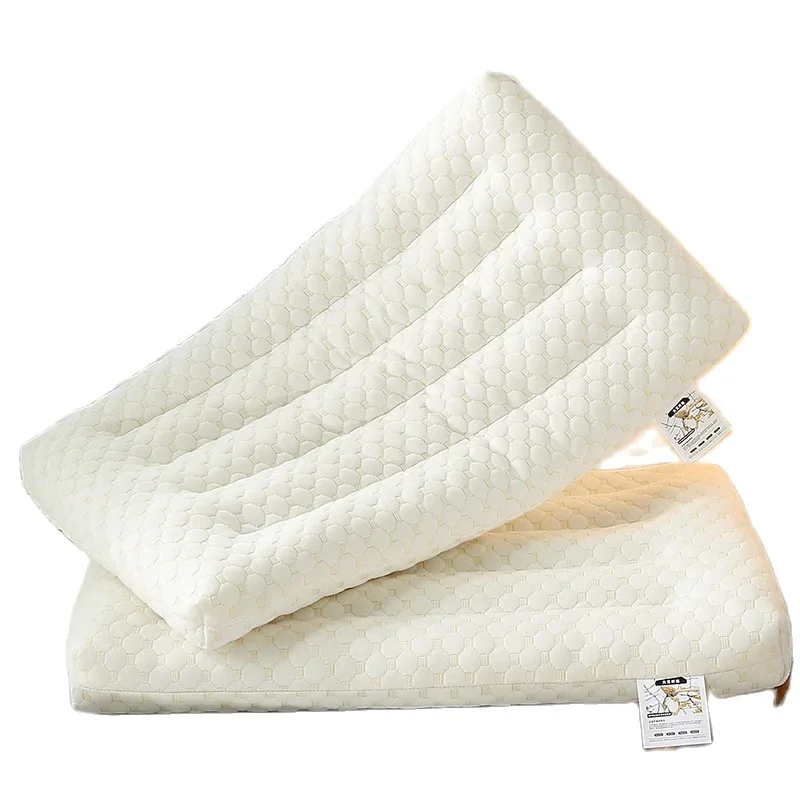 

3D Water Cube Pillow Knitted Cotton&Polester Sleeping Neck Healthcare Cushion For Children Adult Home Textile Bedding 48*74cm