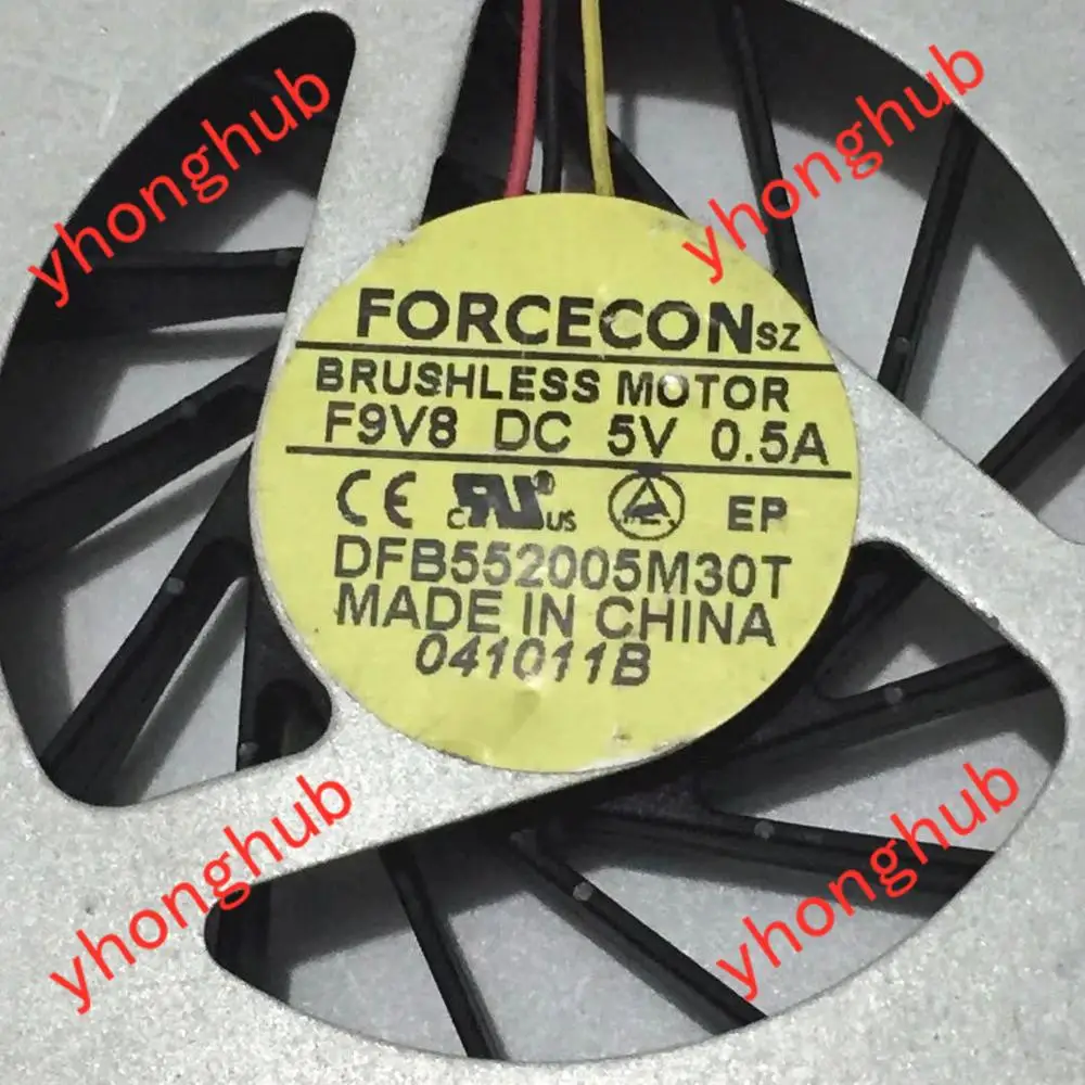 FCN DFB552005M30T F9V8 055617L1S falx000ea DC 5V 1.75W 서버 냉각 팬, FCN DFB552005M30T F9V8 055617L1S