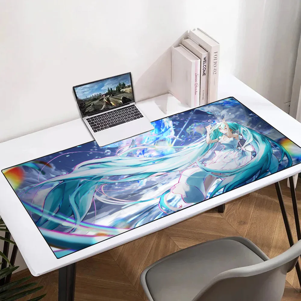 H-Hatsunes Miku Mousepad Mouse Mat Desk Mat With Pad Gaming Accessories Prime Gaming XXL Keyboard