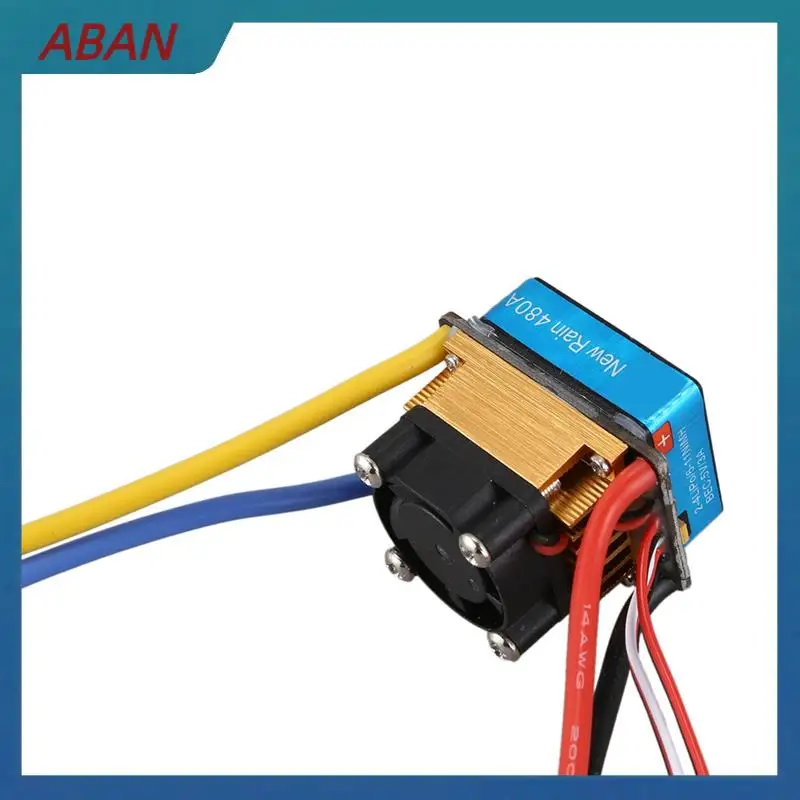 

ABAN 2X 480A Brushed ESC Single Motor With Cooling Fan Waterproof 2-4S 3 Modes 5V/3A BEC For RC Cars