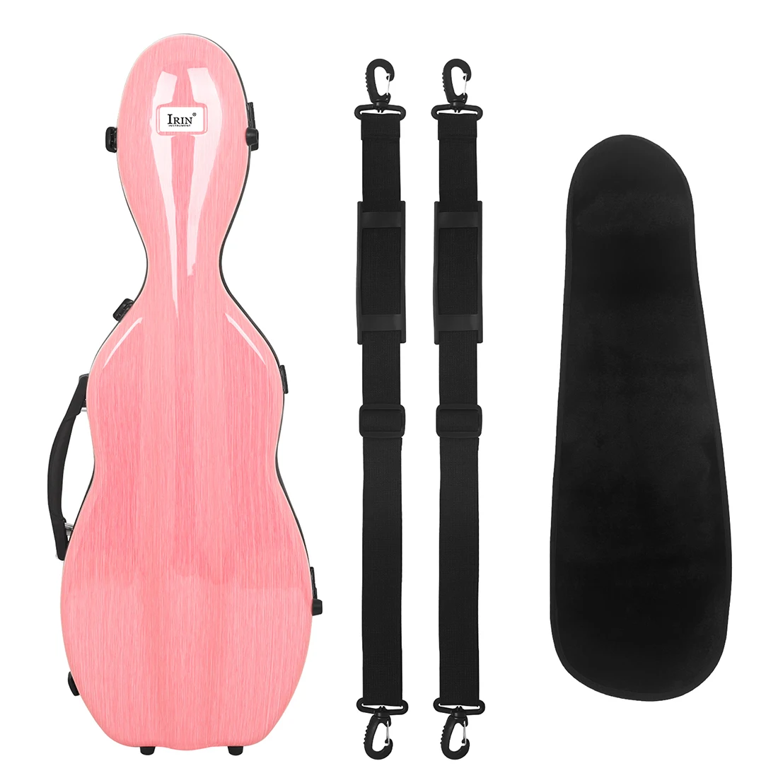 IRIN 4/4 Violin Case Carbon Fiber Violin Box Backpack Lightweight Double Shoulder Strap Bag with Hygrometer Violin Accessories