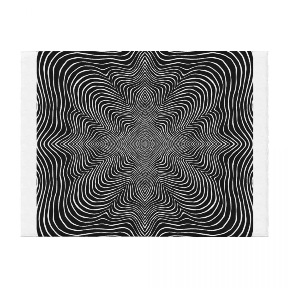 

Optical Mandala LSD Throw Blanket Heavy Comforter Luxury St Vintage Blankets